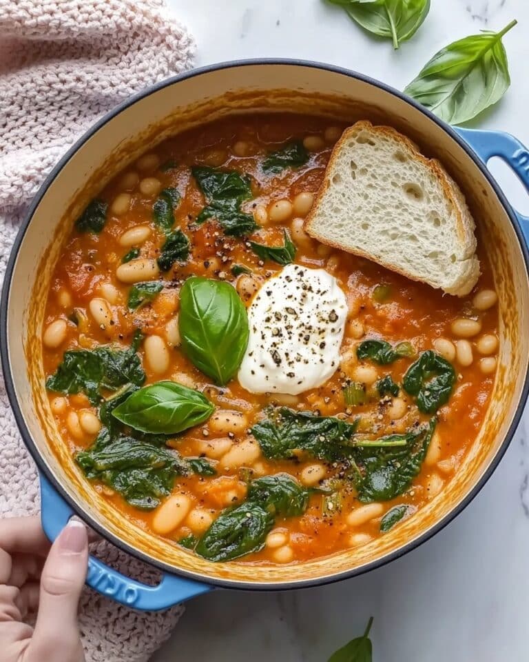 Creamy Tuscan White Bean Skillet Recipe