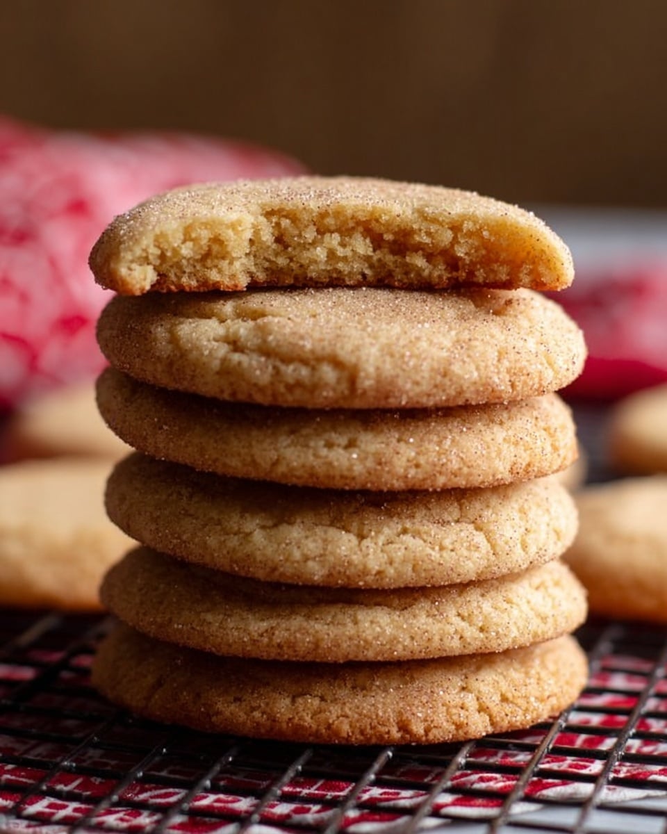 A close-up view of several round cookies stacked overlapping each other, each cookie showing a cracked texture on top. The cookies have a warm, light brown color with a slightly rough surface. They are placed on a white plate that sits on a white marbled background. The cookies look soft but firm, with edges slightly darker than the centers. photo taken with an iphone --ar 4:5 --v 7