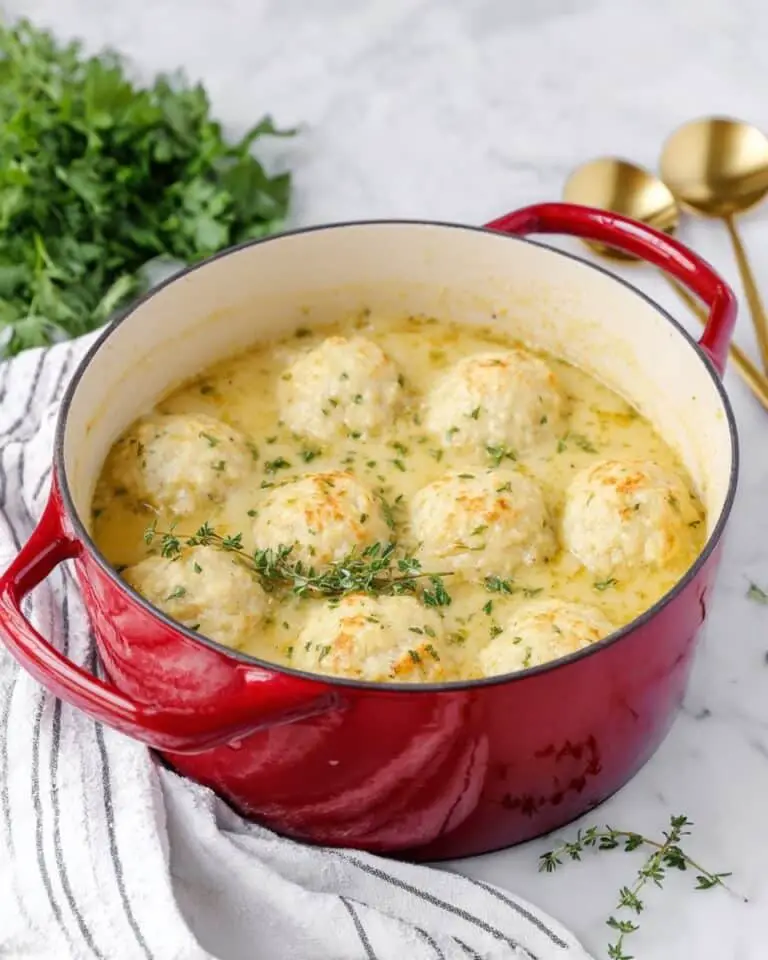 One Pot Chicken and Cheddar Bay Biscuit Dumplings Recipe