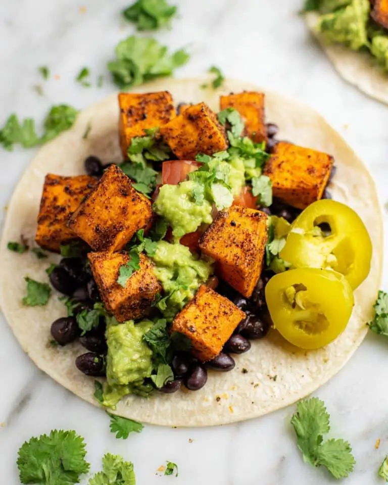 Sweet Potato Tacos with Avocado Salsa Recipe