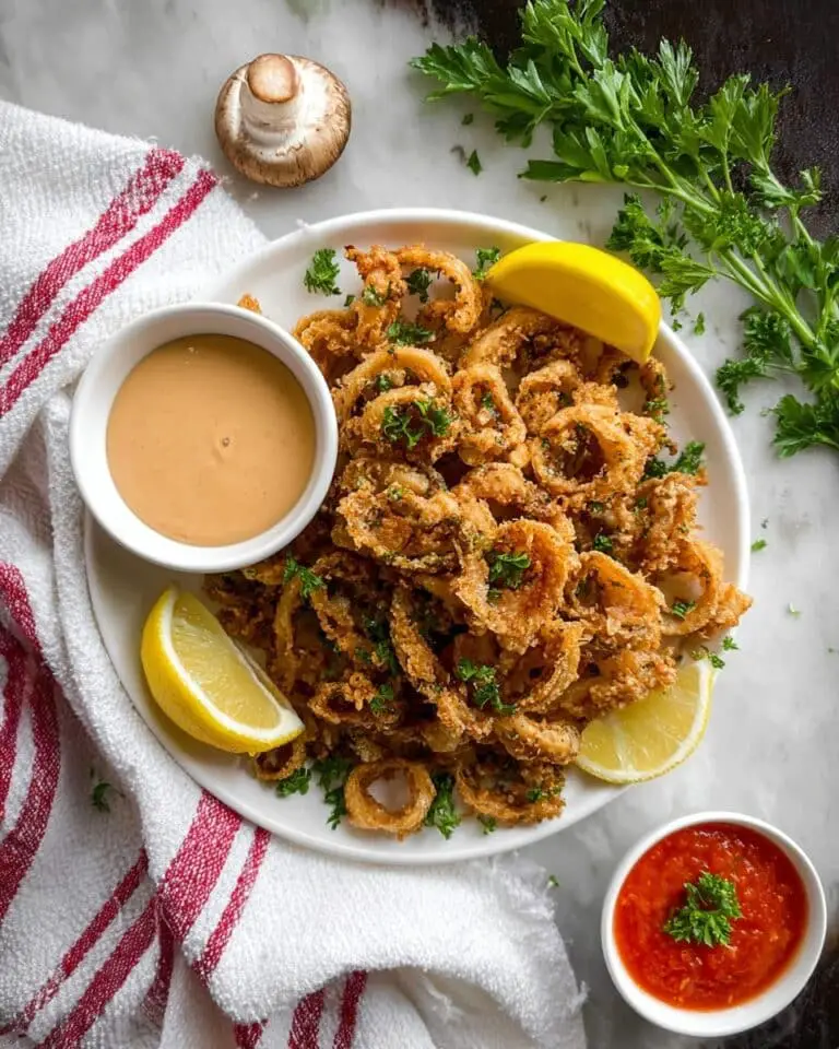 Mushroom “Calamari” with Spicy Marinara Recipe