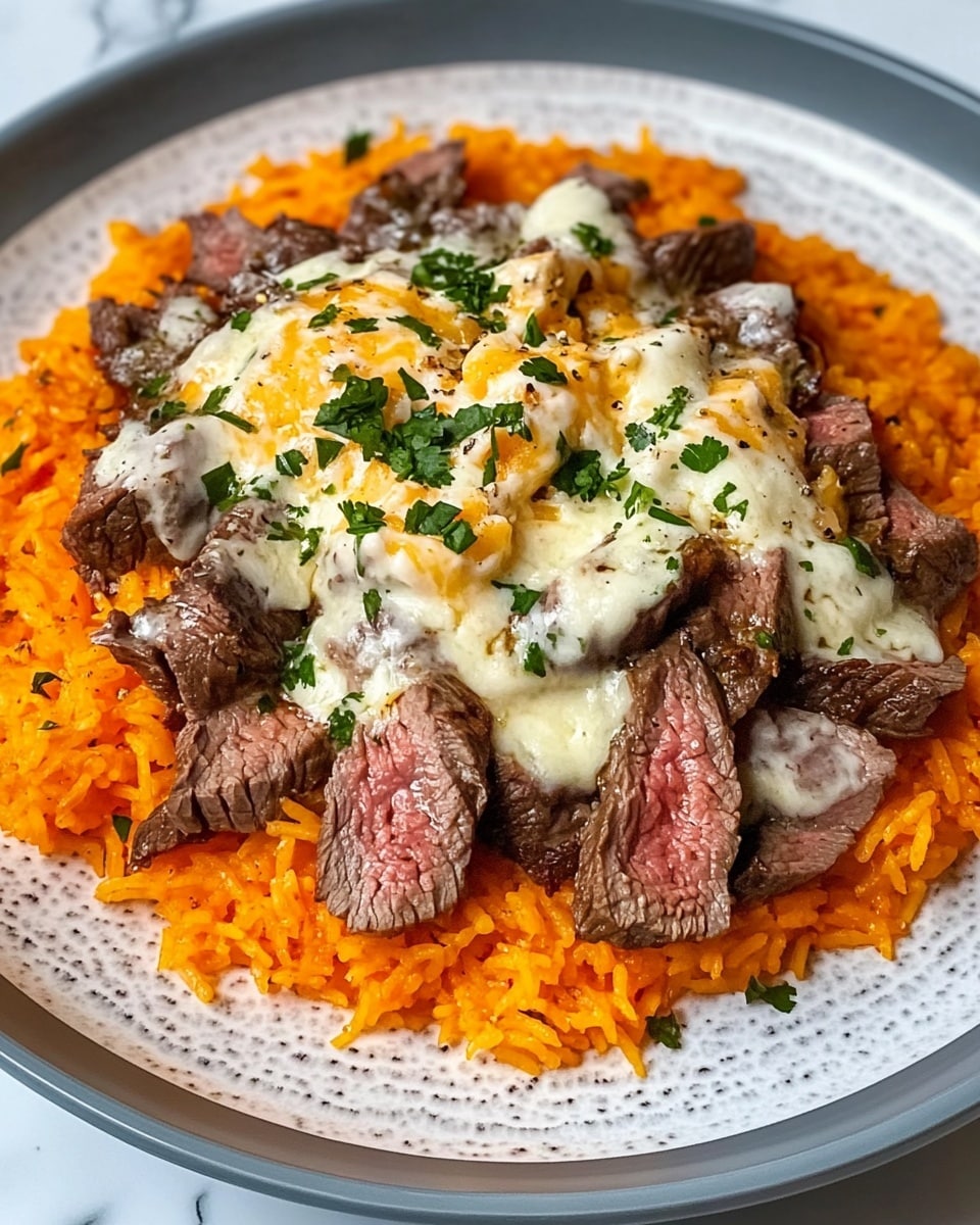 Steak Queso Rice Bowl Recipe