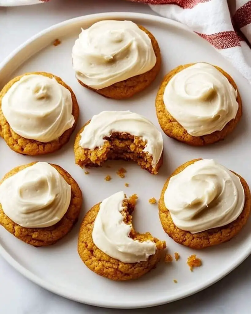 Soft Pumpkin Cookies with Cream Cheese Frosting Recipe