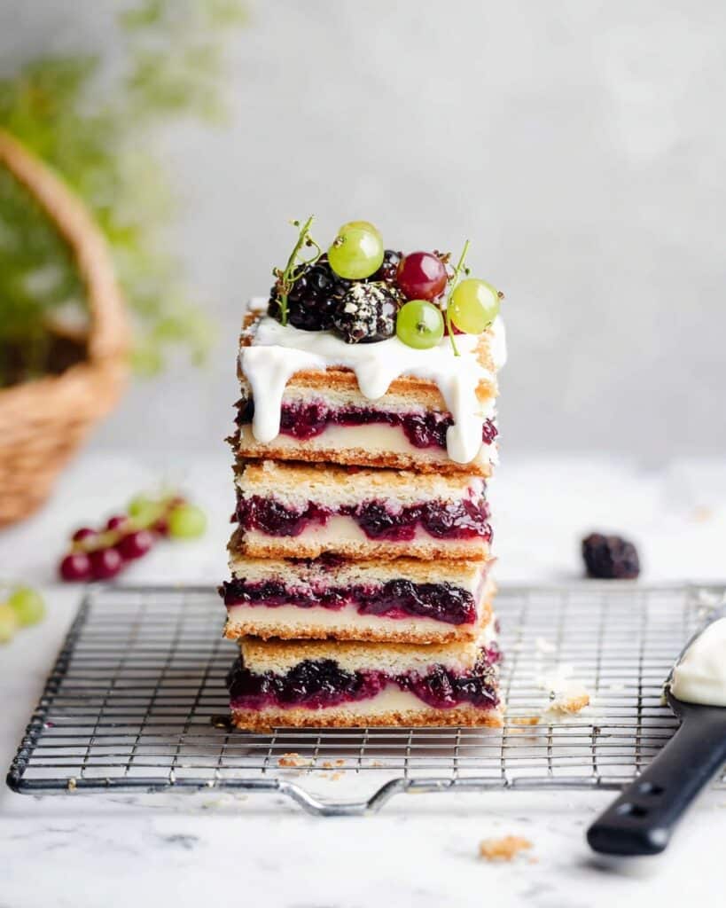 Stone Fruit Berry Slab Pie Bars Recipe