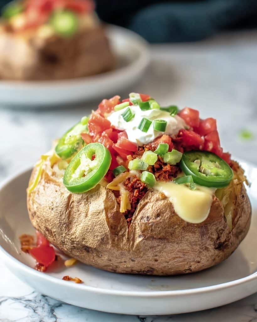 Taco Stuffed Baked Potatoes Recipe