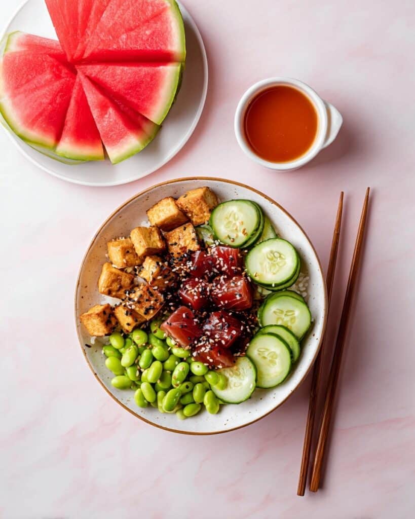 Watermelon Poke Bowls Recipe