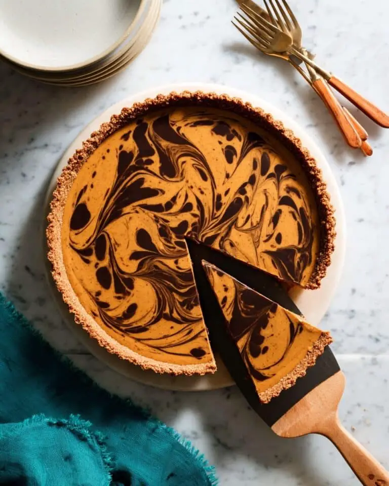 Marbled Chocolate Pumpkin Cheesecake Recipe