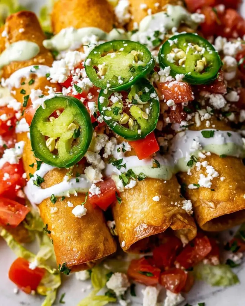 Crispy Chicken Flautas with Homemade Avocado Salsa Recipe