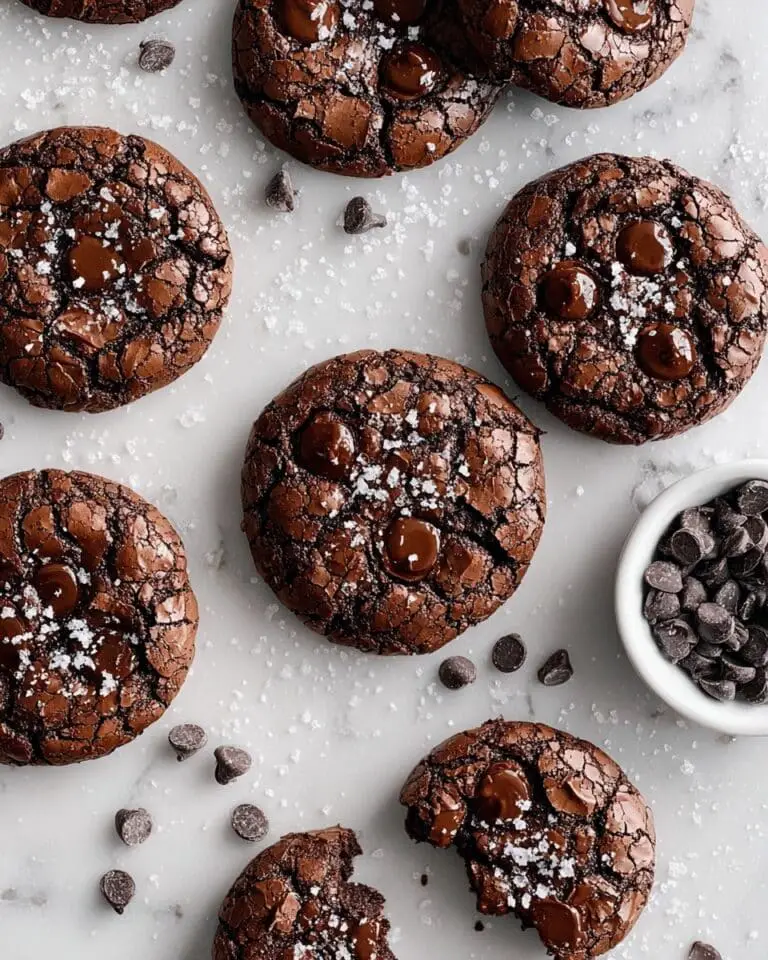 Fudgy Double Chocolate Chip Cookies (No Chill) Recipe