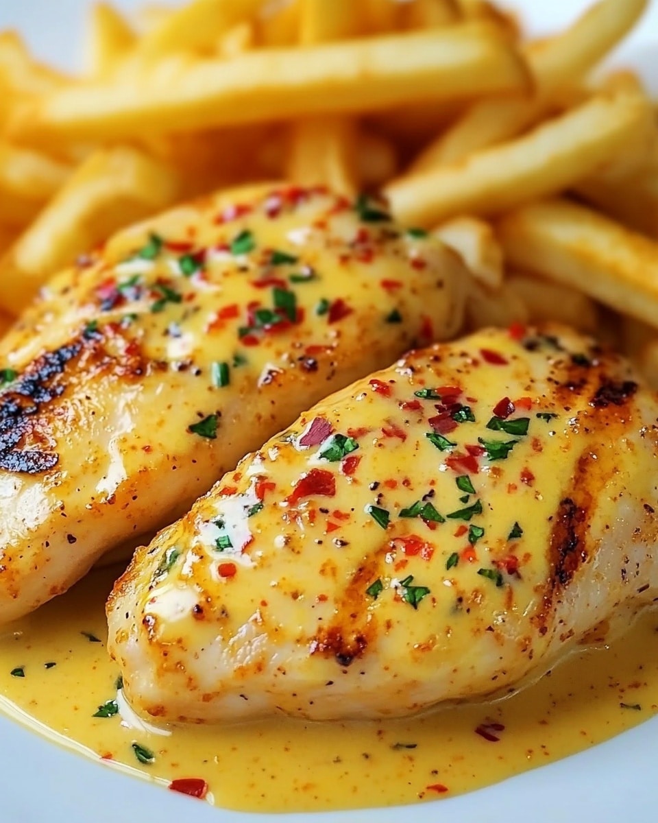 Creamy Garlic Parmesan Chicken Fillet with Spicy Red Pepper Flakes Recipe