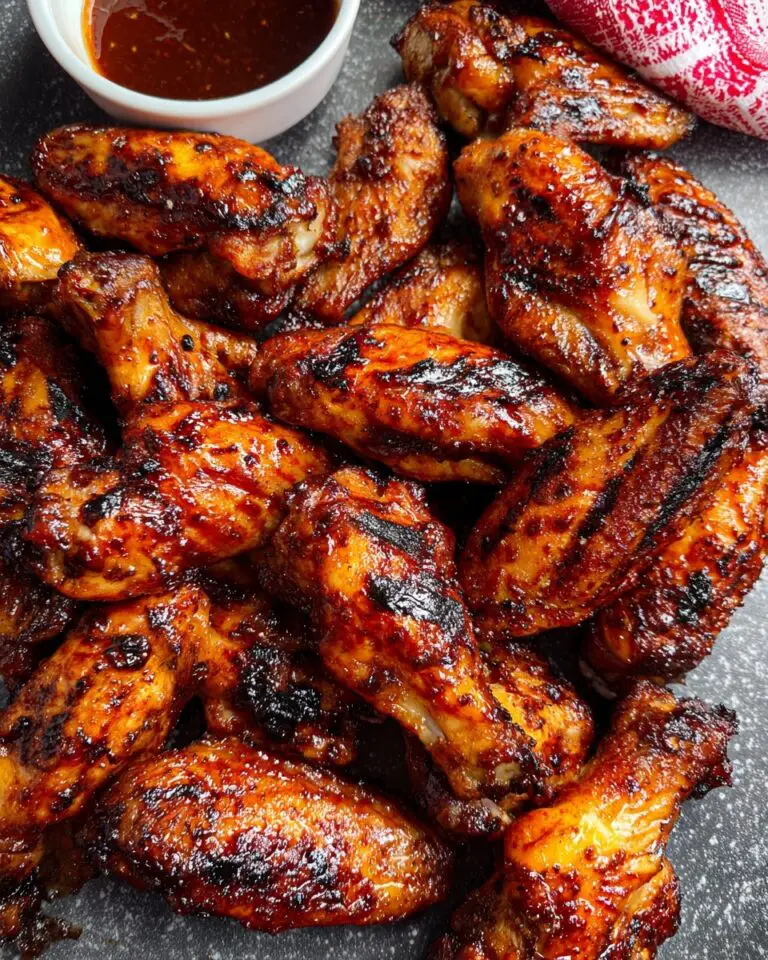 Super Crispy Grilled Chicken Wings with Smoky Flavor Recipe