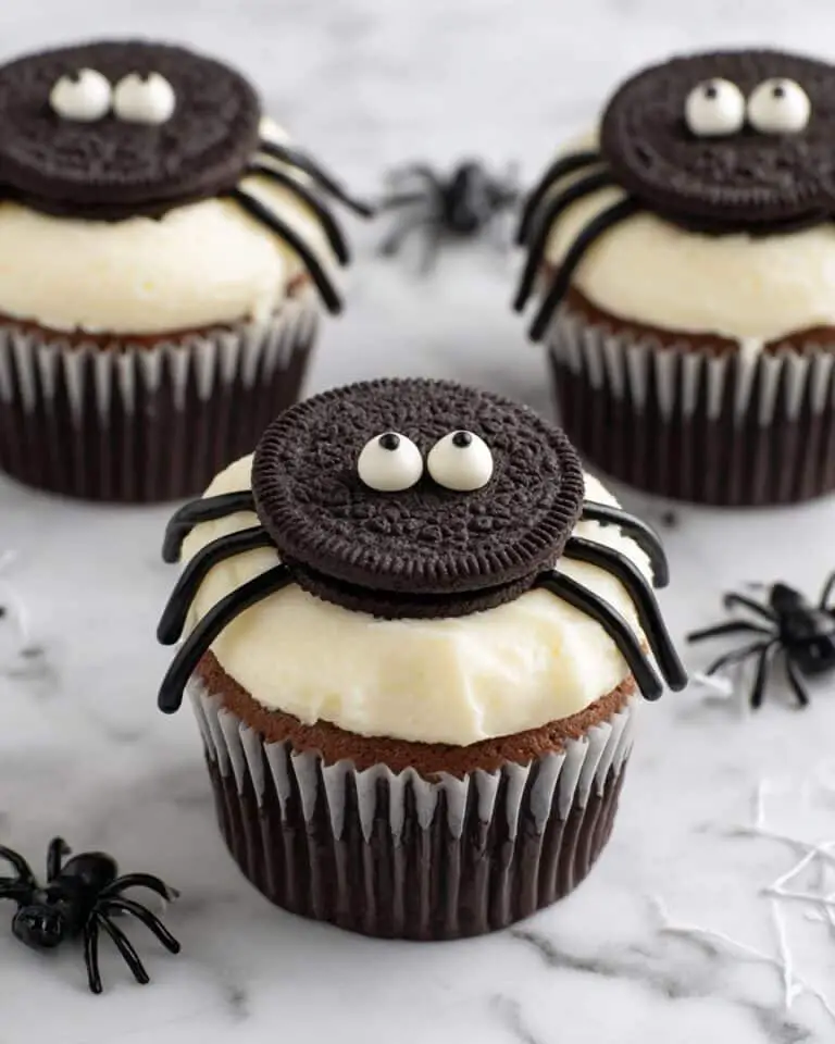 Spider Cupcakes for Halloween Recipe