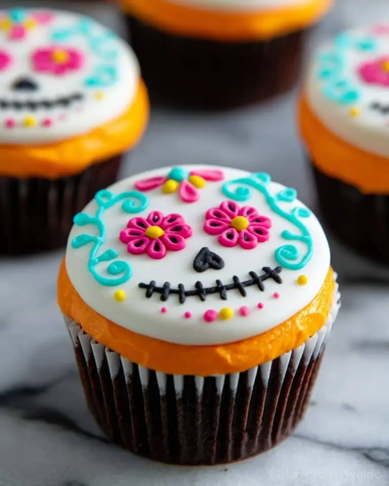Candy Corn Cupcakes with Marshmallow Frosting and Festive Decoration Recipe