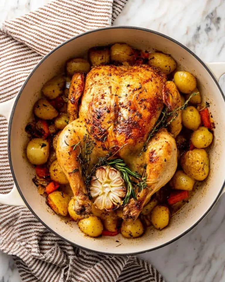 Whole Dutch Oven Roast Chicken Recipe