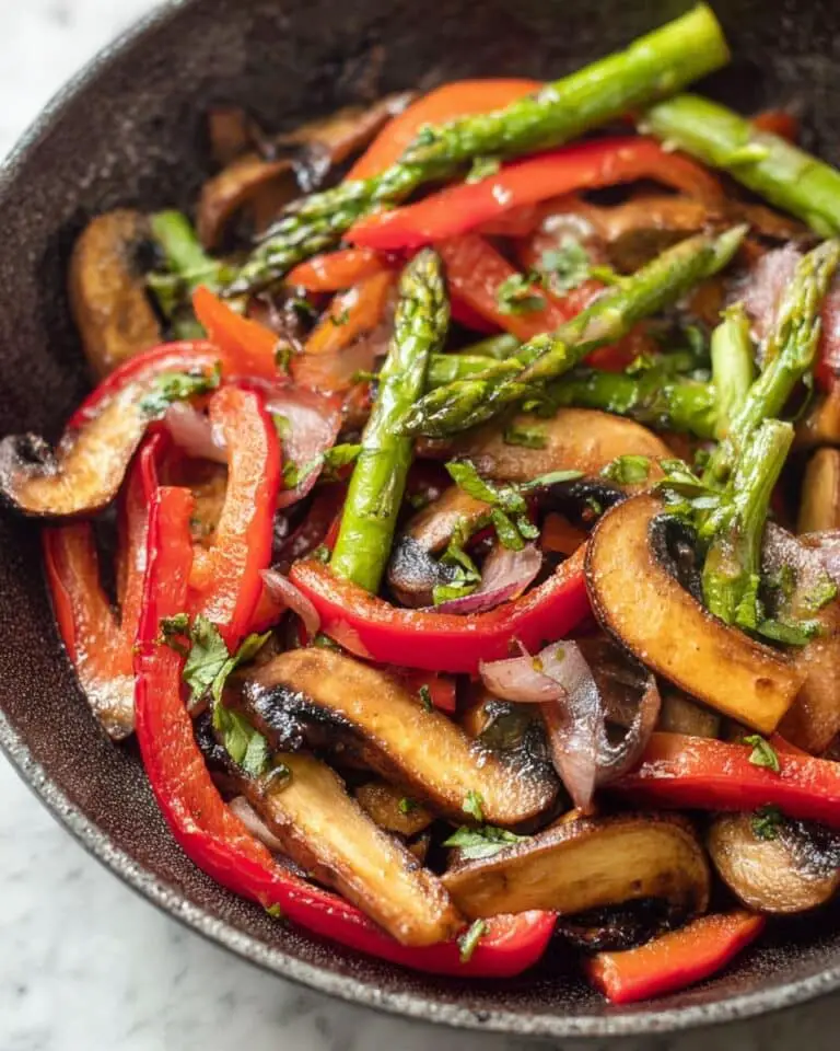 Veggie Fajitas with Charred Mushrooms and Roasted Vegetables Recipe