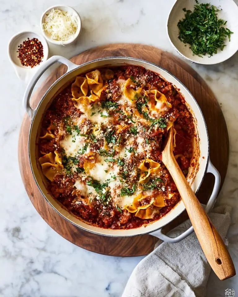 Easy Skillet Stovetop Lasagna Recipe