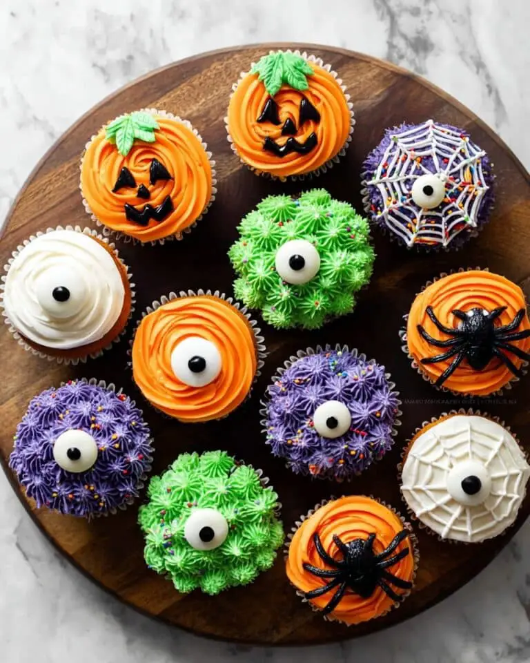Easy Decorated Halloween Cupcakes Recipe