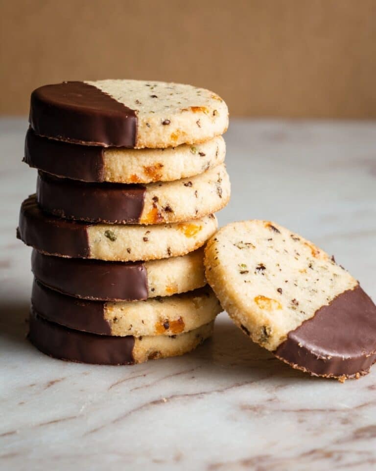 Jeweled Butter Cookies with Chocolate Glaze Recipe