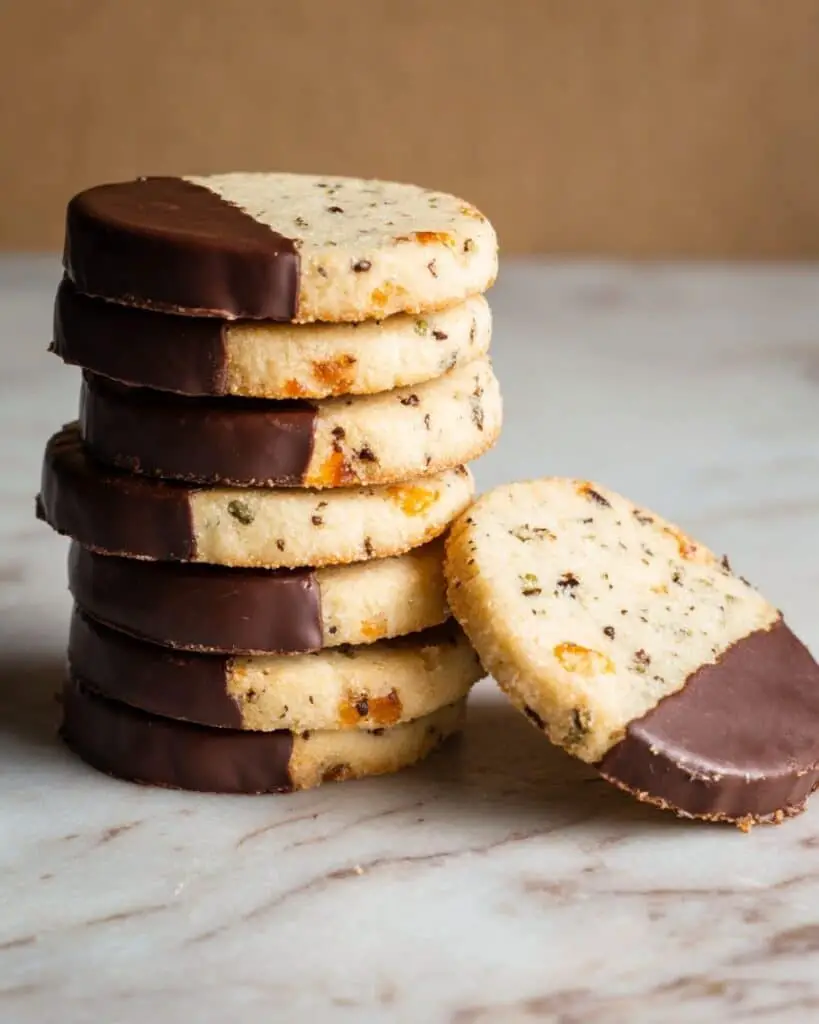 Jeweled Butter Cookies with Chocolate Glaze Recipe
