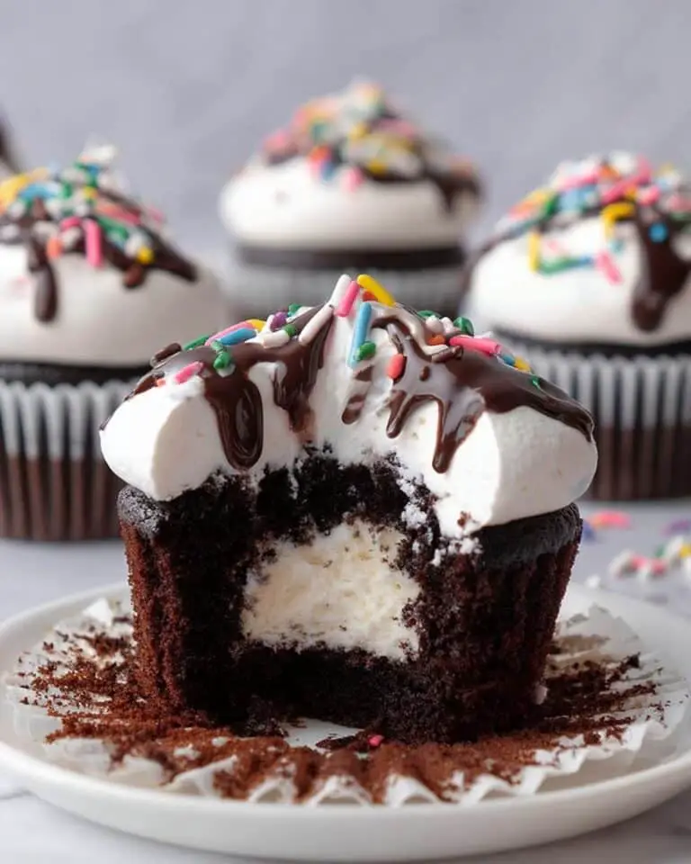 Ice Cream Filled Cupcakes Recipe