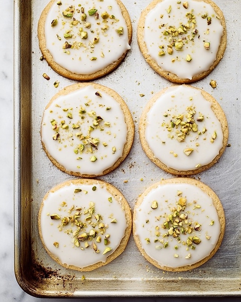 Olive Oil Sugar Cookies With Pistachios & Lemon Glaze Recipe