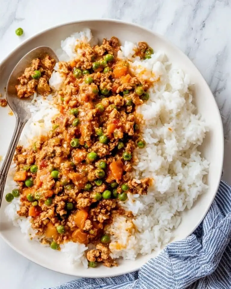 Ground Turkey with Potatoes and Peas Recipe
