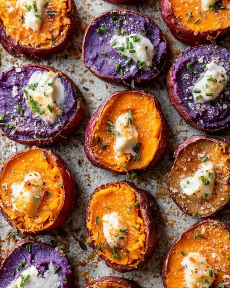 Savory Smashed Sweet Potatoes Recipe