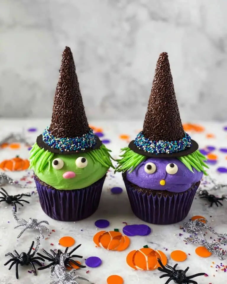 Sugar Ice Cream Cone Witch Hat Cupcakes (Dipped in Chocolate) Recipe