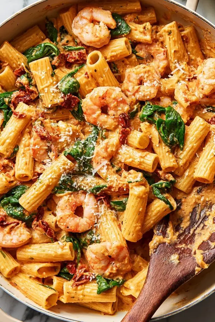 Marry Me Shrimp Pasta with Sun-Dried Tomato Cream Sauce Recipe