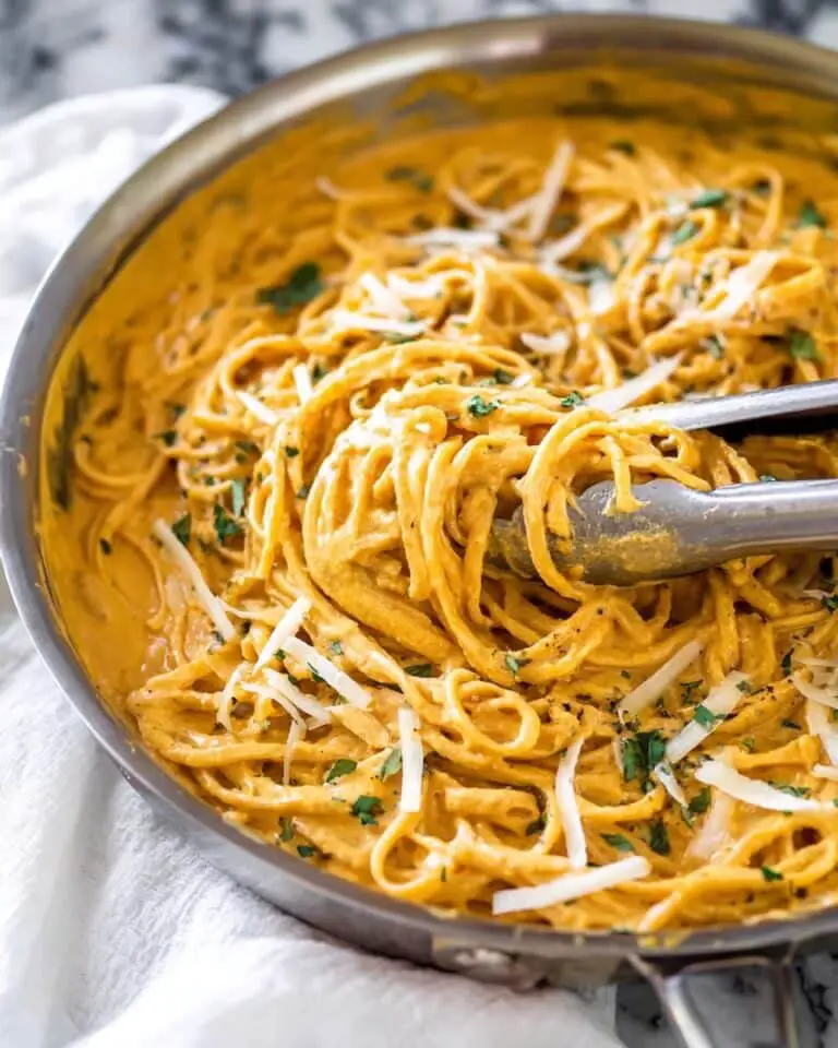 Creamy Pumpkin Pasta with Sage and Parmesan Recipe