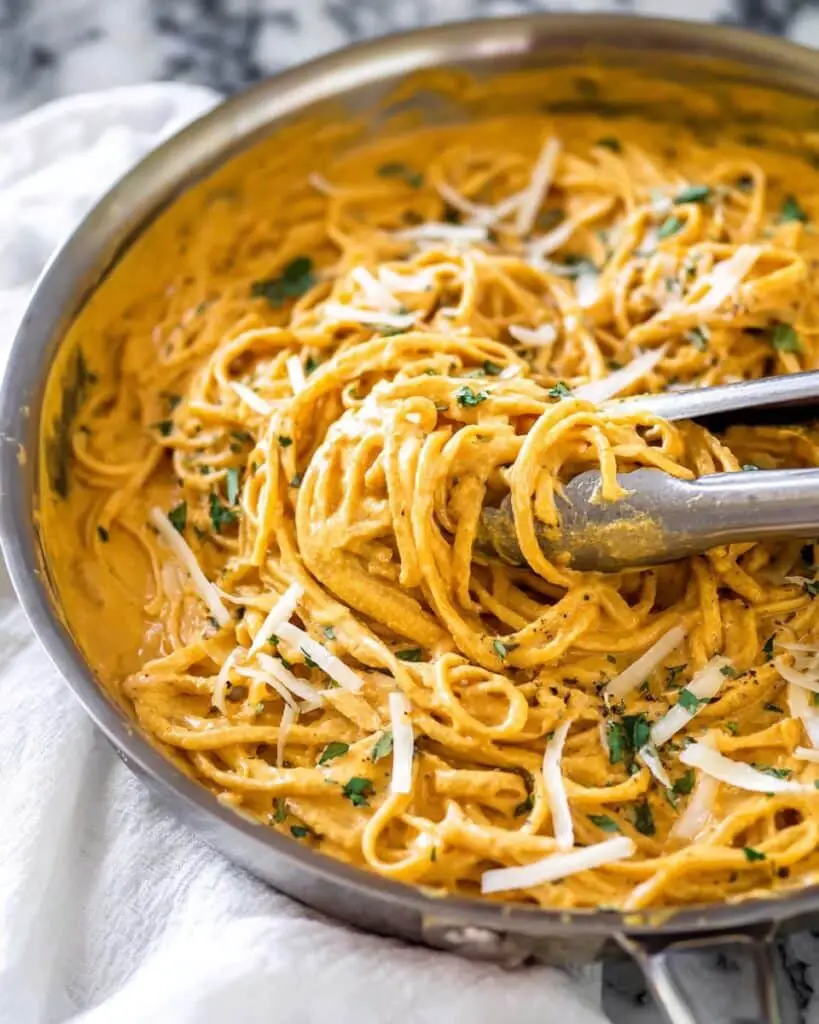 Creamy Pumpkin Pasta with Sage and Parmesan Recipe