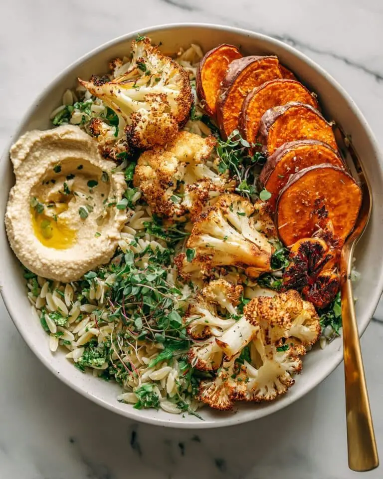 Fall Harvest Grain Bowls with Roasted Sweet Potatoes and Cauliflower Recipe