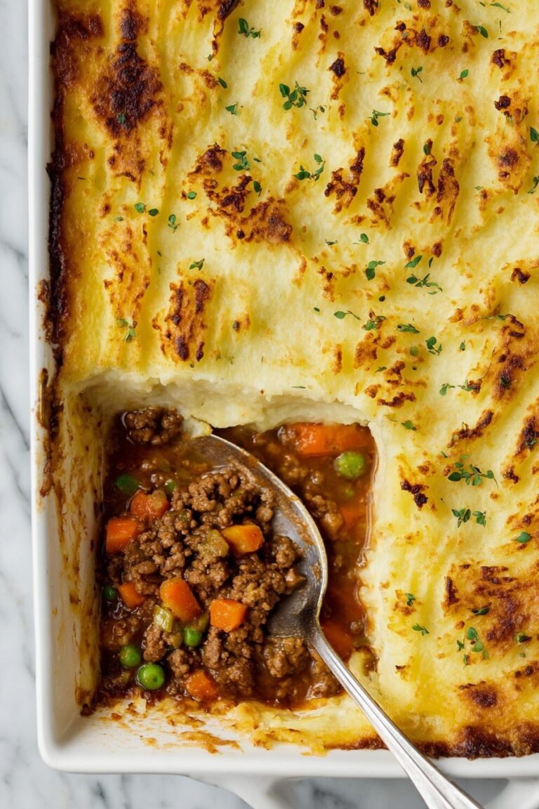 Classic Shepherd’s Pie with Lamb or Beef and Rich Gravy Recipe