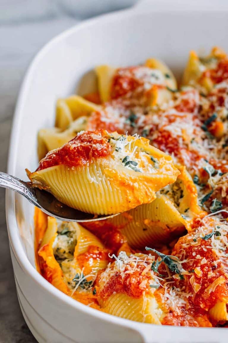 Pumpkin Ricotta Stuffed Shells Recipe