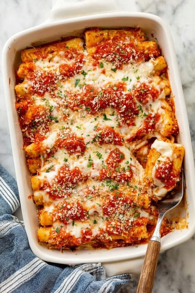 Cheesy Chicken Parmesan Casserole Recipe
