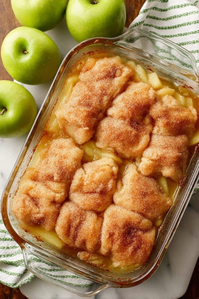 Apple Dumplings with Cinnamon Sugar and Sprite Drizzle Recipe