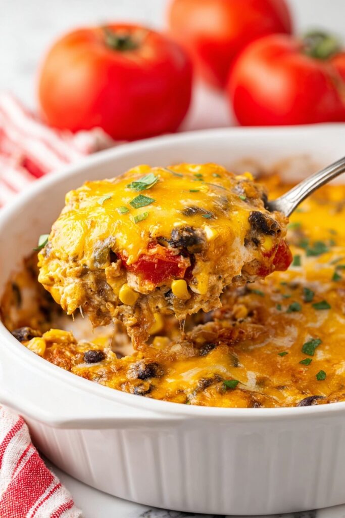Easy Chicken Taco Casserole Recipe
