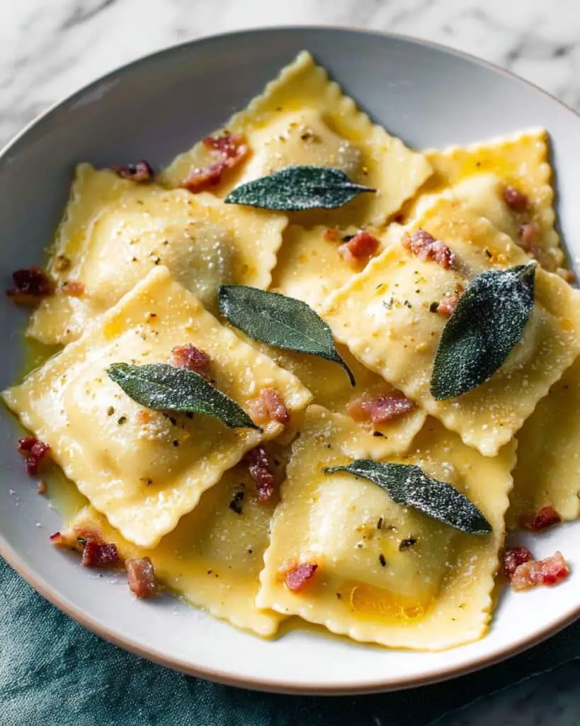 Fresh Homemade Butternut Squash Ravioli Recipe