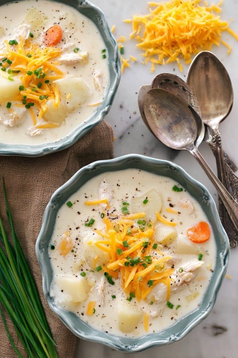 Creamy Slow Cooker Chicken and Potato Soup Recipe