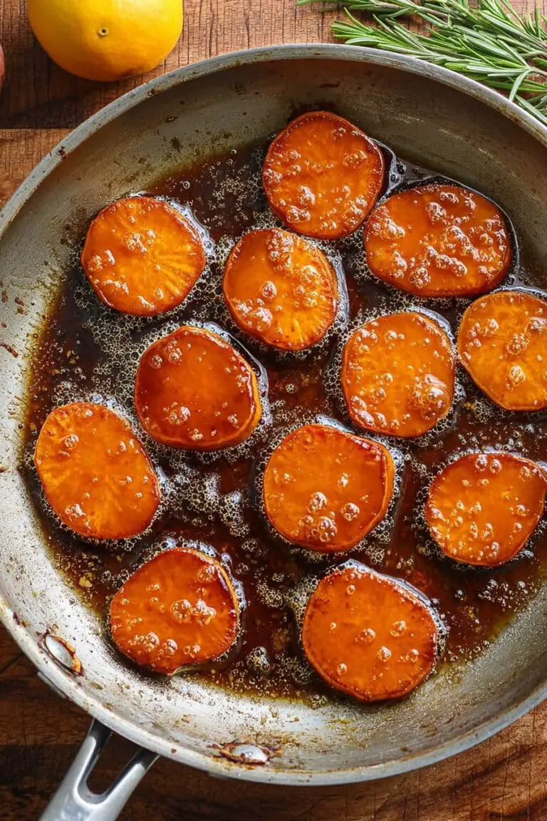 Candied Sweet Potatoes with Bourbon Glaze Recipe