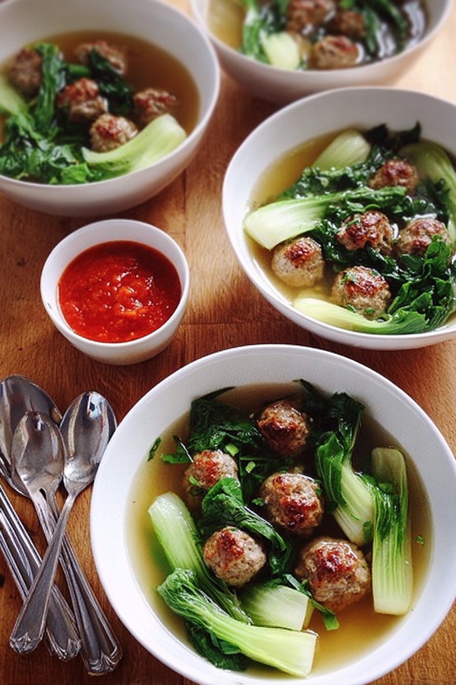 Asian Chicken Meatballs Recipe