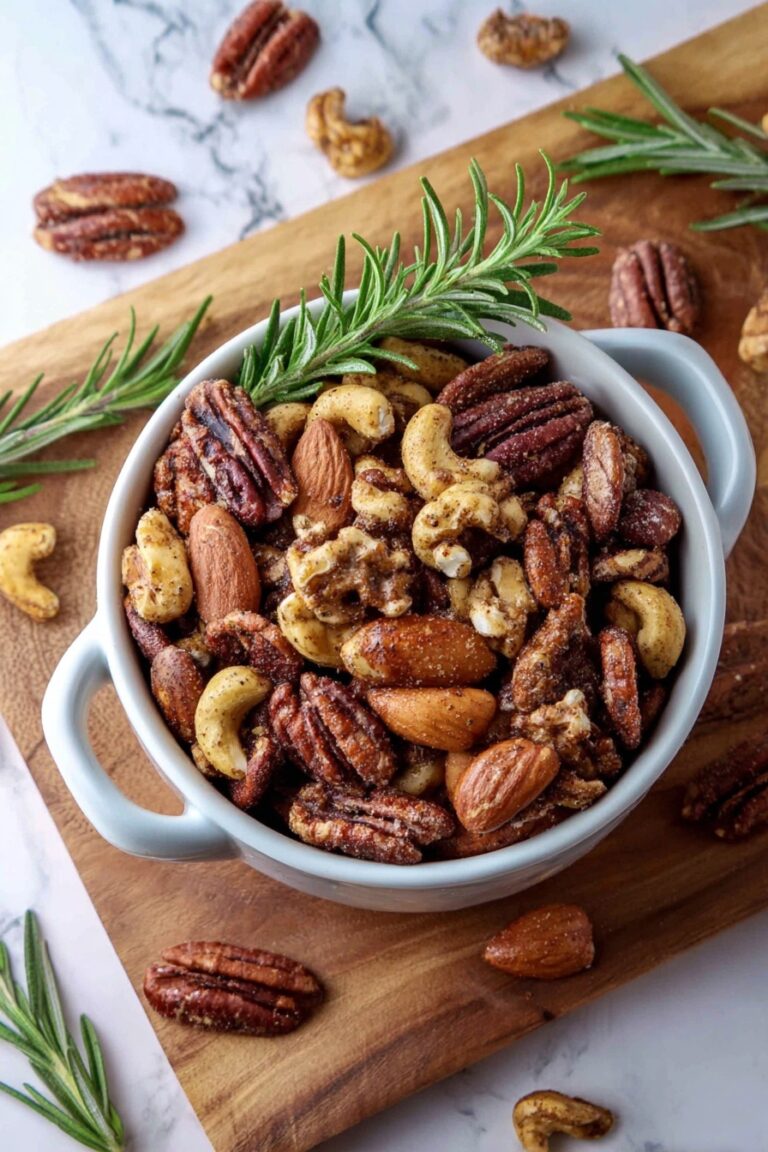 Rosemary Roasted Mixed Nuts Recipe
