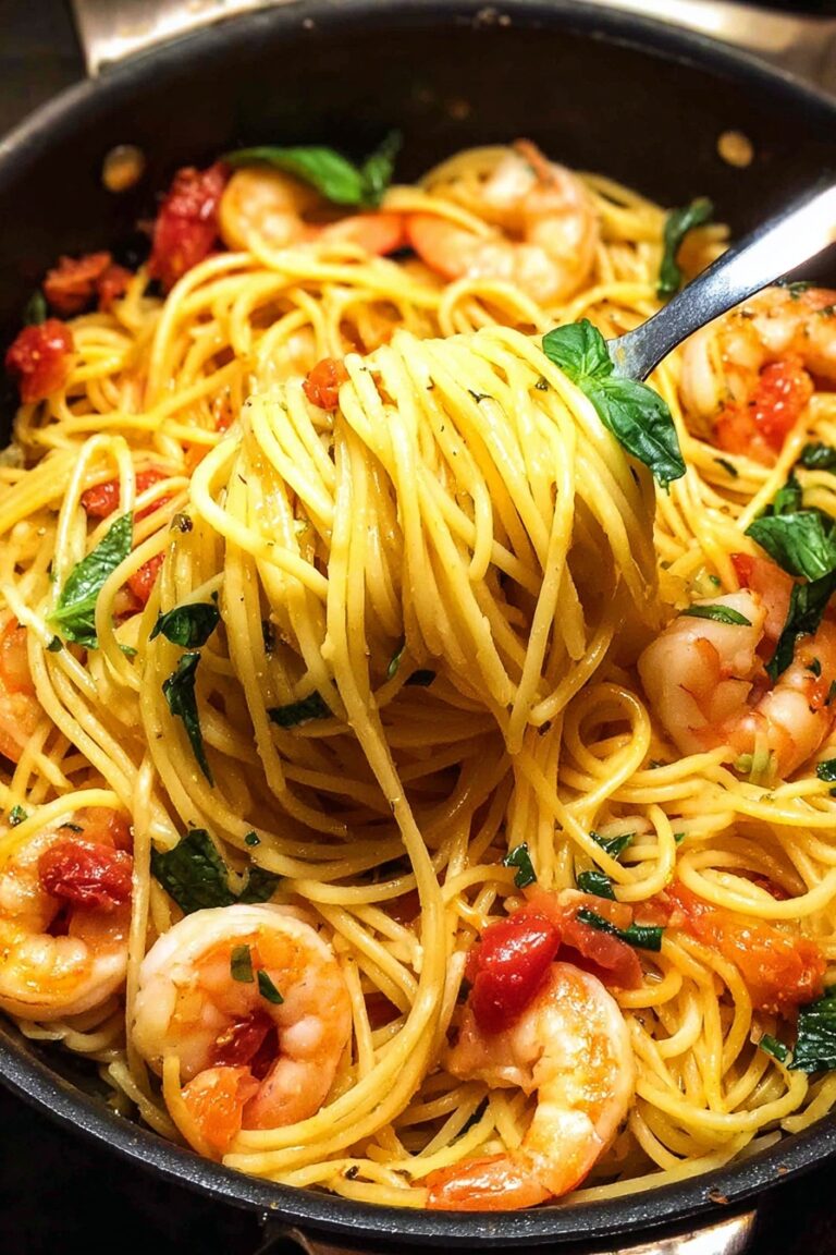 Shrimp Tomato Basil Pasta Recipe