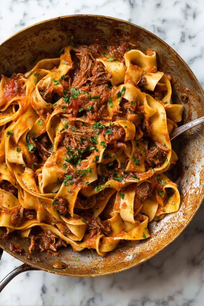 Slow Cooked Beef Ragu Pasta Recipe