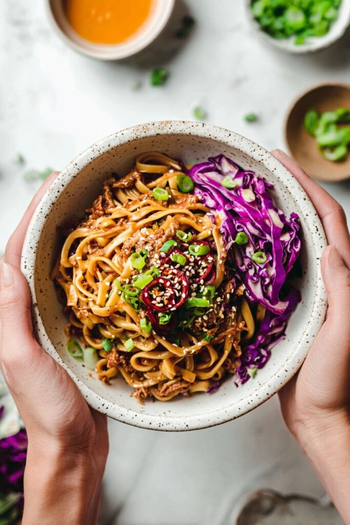 Thai Peanut Noodles with Chicken Recipe