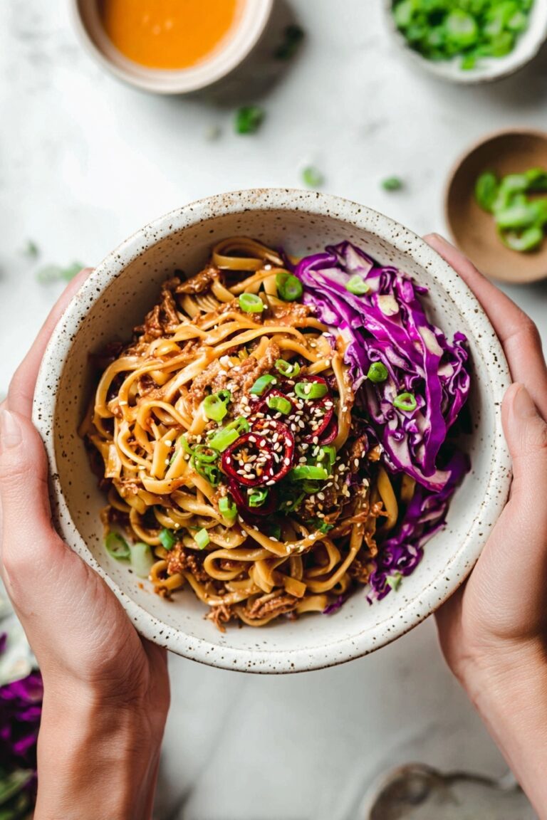 Thai Peanut Noodles with Chicken Recipe