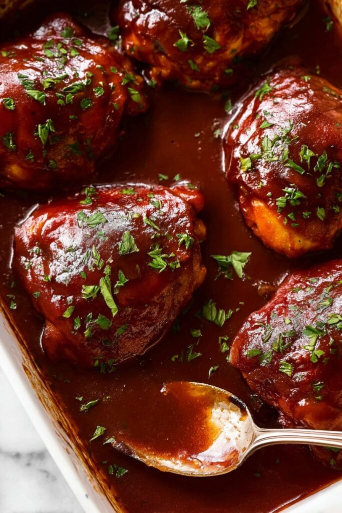 Oven BBQ Chicken with Homemade Sauce Recipe