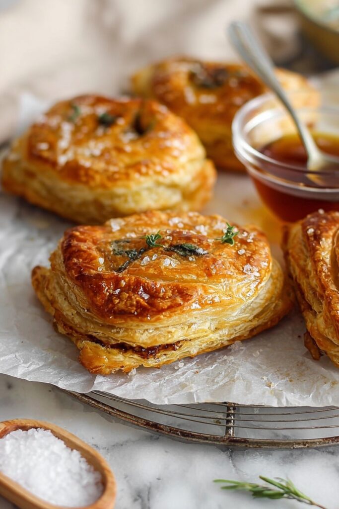 Vegan Caramelized Onion Spinach Puff Pastry Recipe