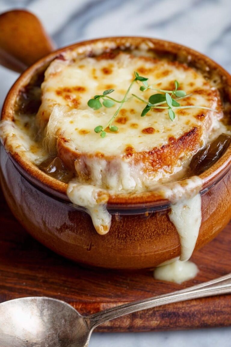 Crockpot French Onion Soup with Cheese Recipe