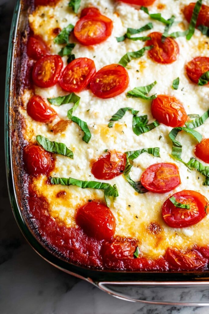 Baked Goat Cheese Dip with Cherry Tomatoes Recipe